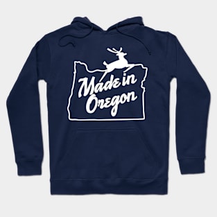 Made in Oregon - White Hoodie